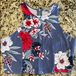 Charlotte Russe floral cropped top